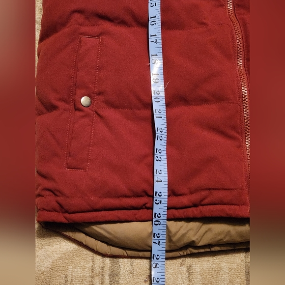 Mens Patagonia Reversible Bivy Down Vest. DarkRed/Tan. Sz Med. Great condition. - Picture 10 of 10